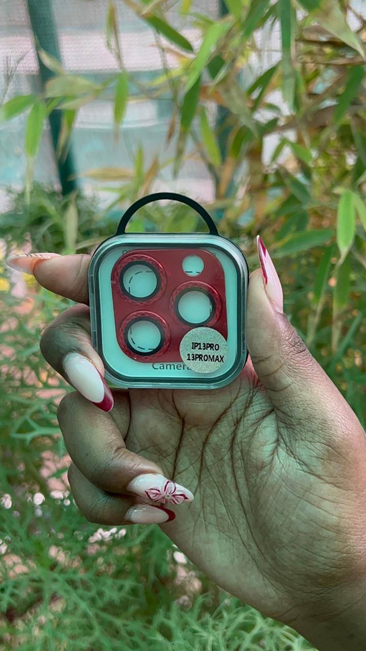 Camera Lens Protector – iPhone 13 Pro / 13 Pro Max (Metallic Red)