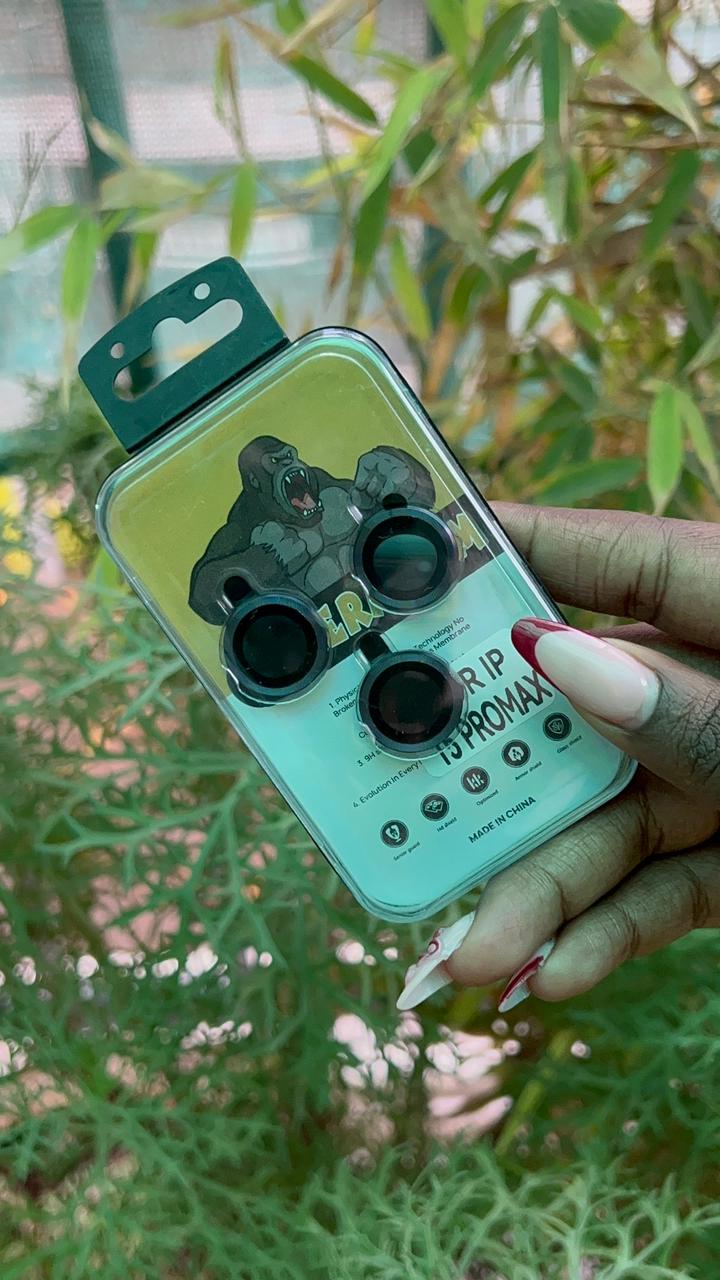 Camera Lens Protector – iPhone 15 Pro / 15 Pro Max (Matte Black Finish)