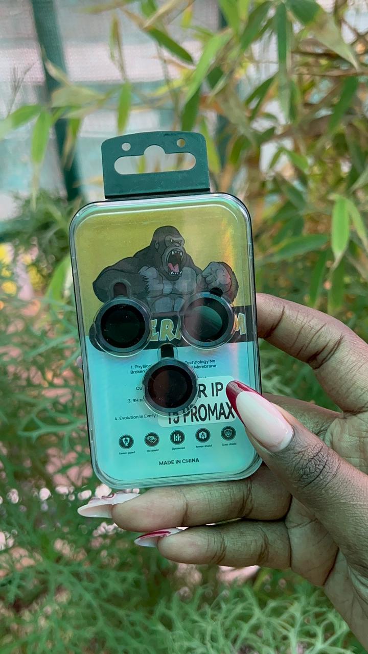 Camera Lens Protector – iPhone 15 Pro / 15 Pro Max (Matte Black Finish)