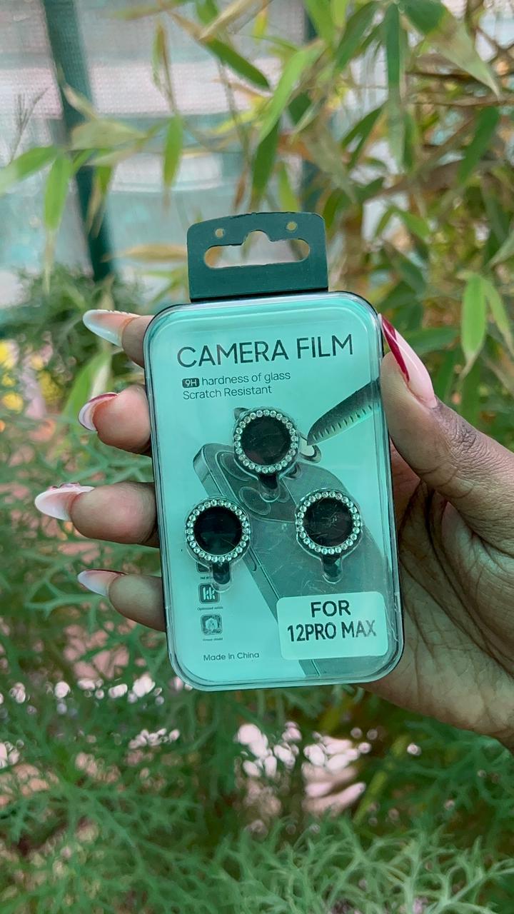 Camera Lens Protector – iPhone 12 Pro Max (Rhinestone Edge Finish)