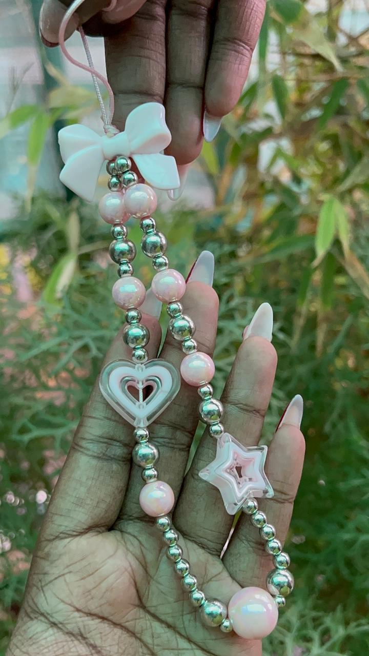 Beaded Phone Charms – Acrylic & Resin Accents