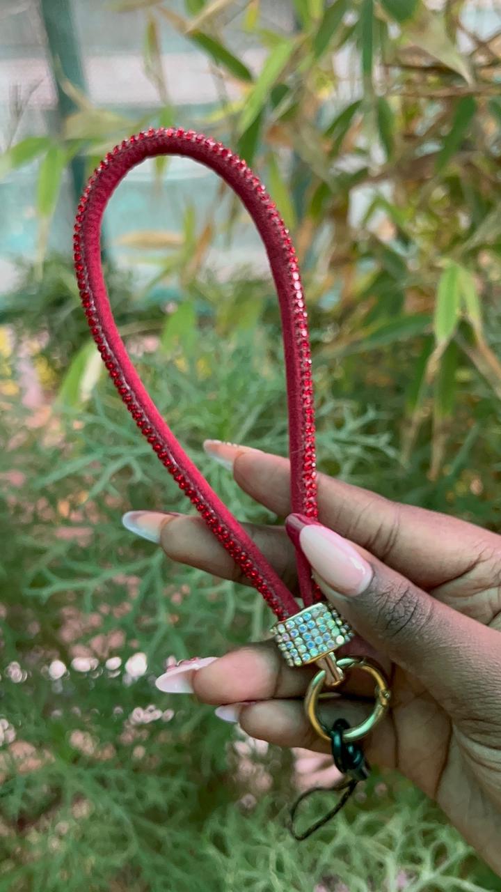 Crystal Luxe Wrist Straps – Rhinestone-Studded Design