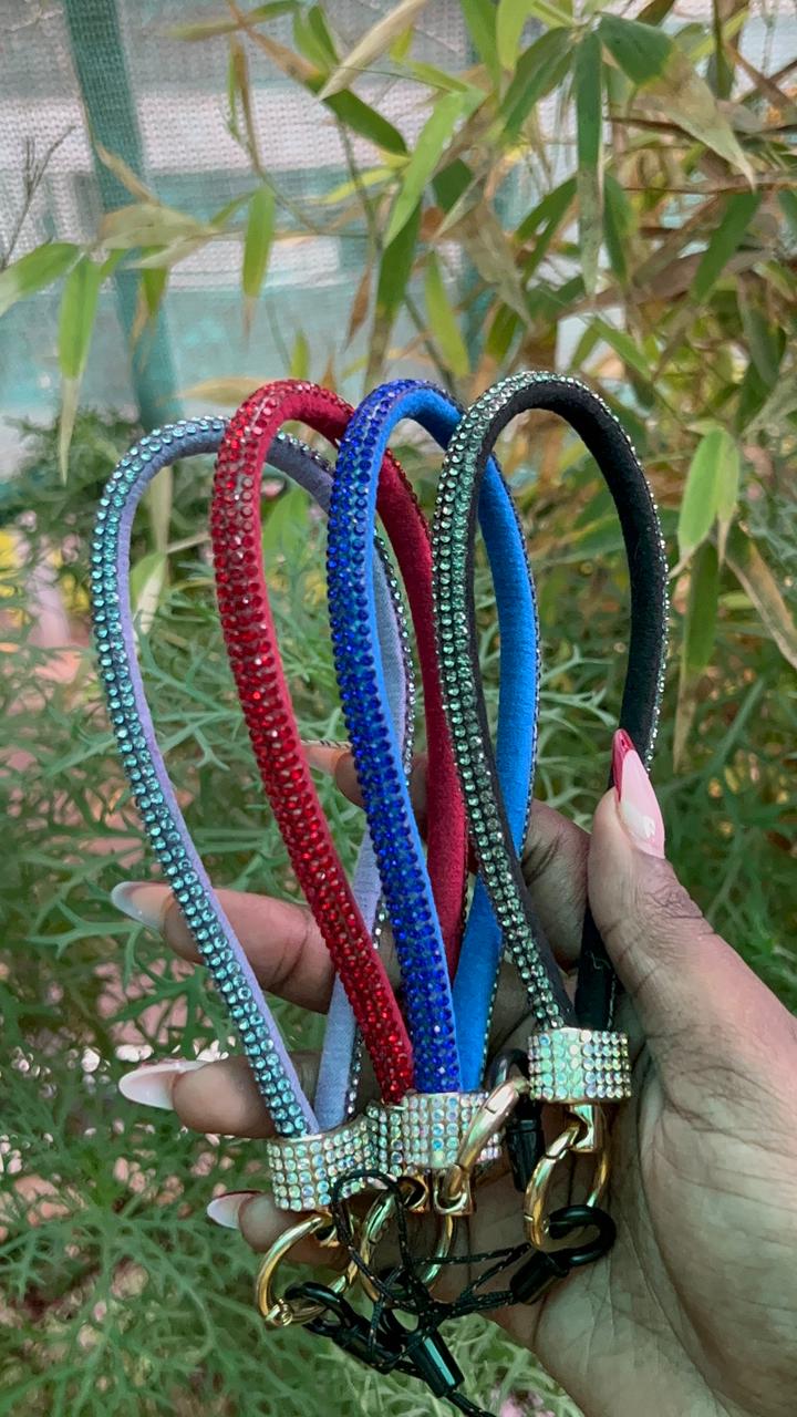 Crystal Luxe Wrist Straps – Rhinestone-Studded Design