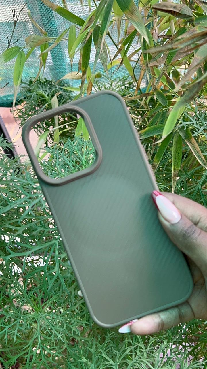 Mocha Shield Case – iPhone 16 Pro (Plain Brown Finish)