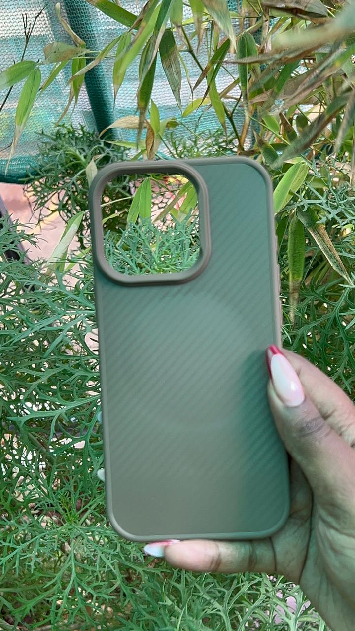 Mocha Shield Case – iPhone 16 Pro (Plain Brown Finish)