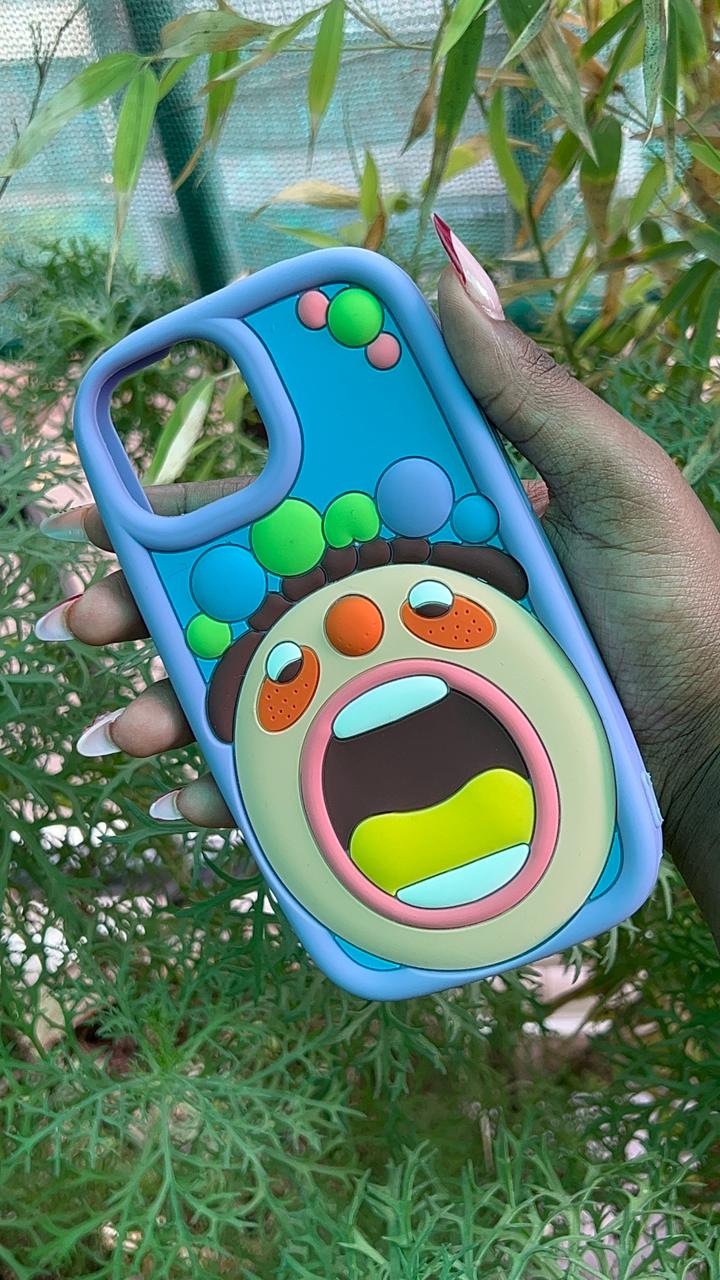 Pop Art Clown Case – iPhone 13 / 14 / 15 (Multicolor Cartoon Design)