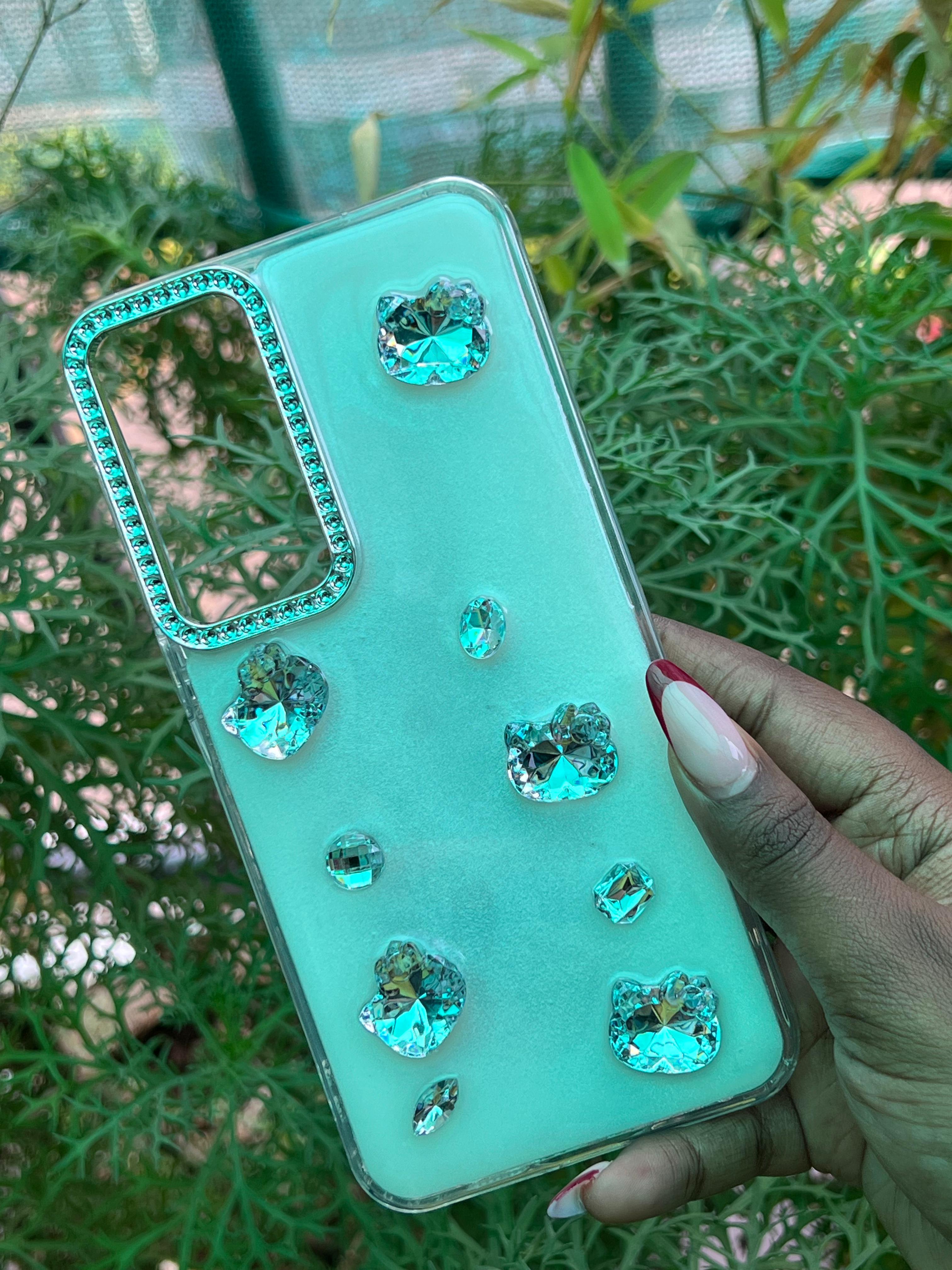 Pure Spark Case – Samsung A35 / A55 (White Pearl Base with Clear Accents)